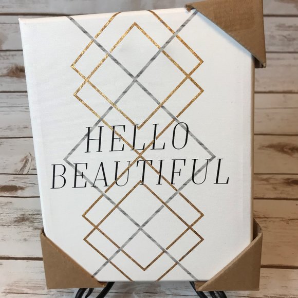 Pier 1 HELLO BEAUTIFUL Canvas Print - Picture 2 of 7